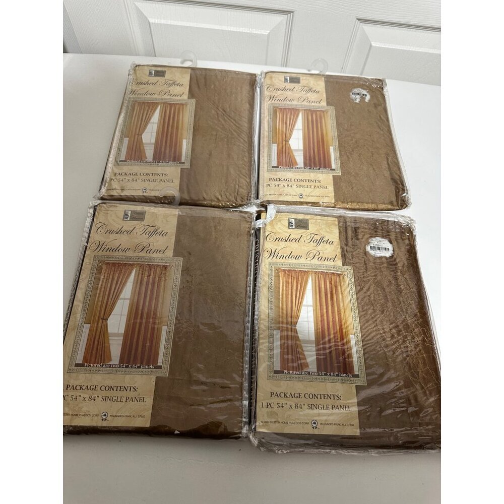 Better Home Crushed Taffeta window Panel 54in x 84in set (4) new
